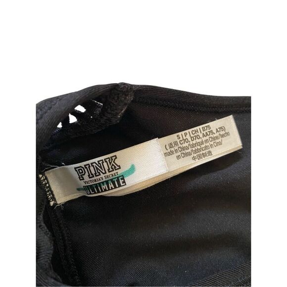 Victorias Secret Pink Ultimate Unlined Fishnet Sports Bra Workout Yoga Athletic - Picture 7 of 15